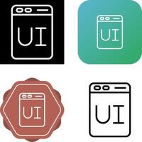 User Interface Design Vector Icon