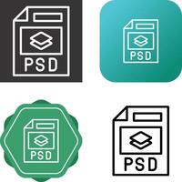 psd archivo vector icono