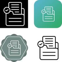 Document Check Vector Icon