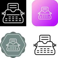 Typewriter Vector Icon