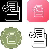 Document Approval Vector Icon