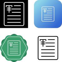 Document Strikethrough Vector Icon