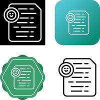 Document Insert Emoji Vector Icon