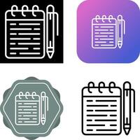 Memo pad Vector Icon