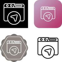 Website Navigation Vector Icon