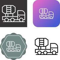 Mixer Truck Vector Icon