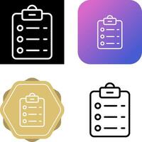 List Check Vector Icon