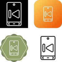 Play Backward Vector Icon