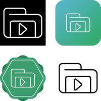 icono de vector de vídeo