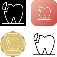 Broken Teeth Vector Icon