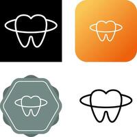 icono de vector de dientes