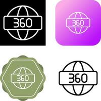 360 Degrees Vector Icon