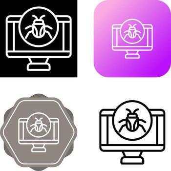 icono de vector de computadora