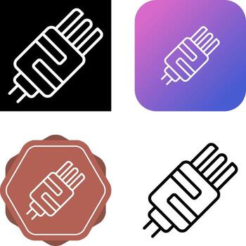 icono de vector de enchufe