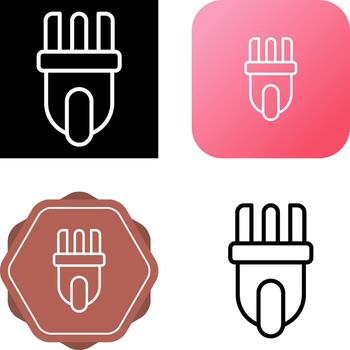 icono de vector de enchufe