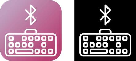 Bluetooth Keyboard Vector Icon