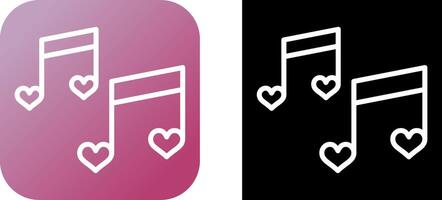 Romantic music Vector Icon