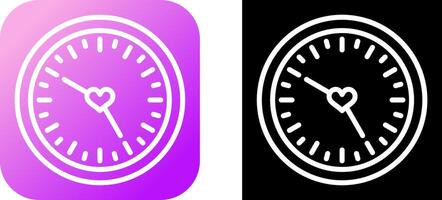 Love clock Vector Icon