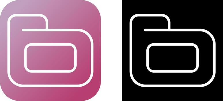 icono de vector de carpeta