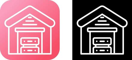 Data Warehouse Vector Icon
