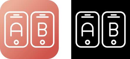 A B Testing Vector Icon