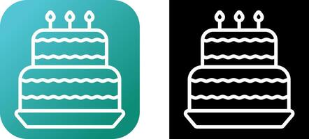 Birthday cake Vector Icon