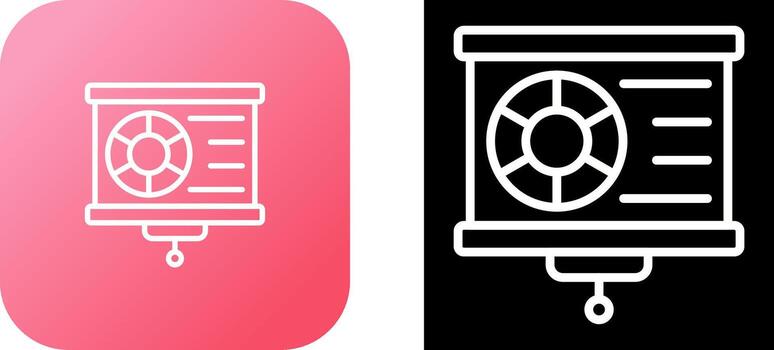 icono de vector de visualización de datos