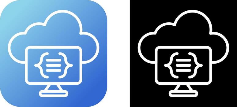 Serverless Computing Vector Icon