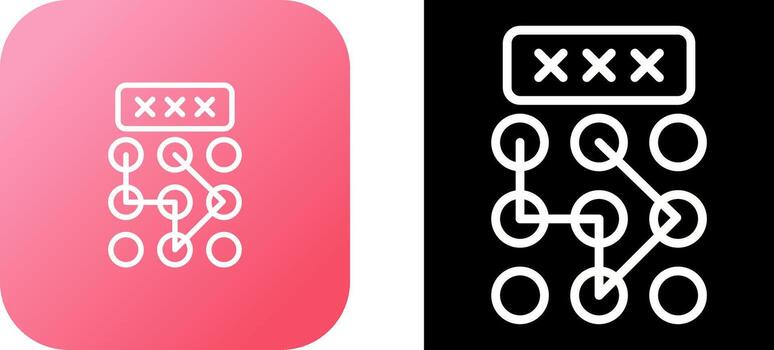 Pattern Lock Vector Icon