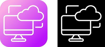 Cloud Monitoring Vector Icon