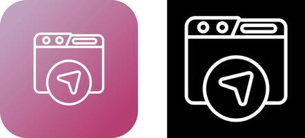 Website Navigation Vector Icon