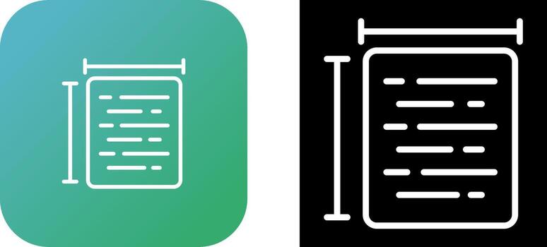 Document Size Vector Icon