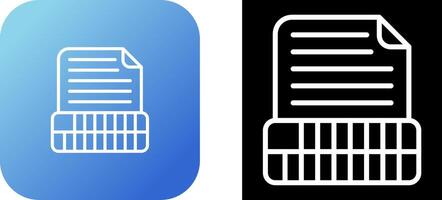 Document Insert Table Vector Icon