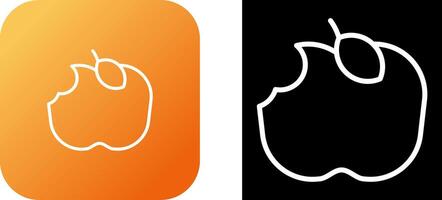 Apple Eaten Vector Icon