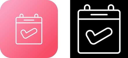 Calendar Check Vector Icon