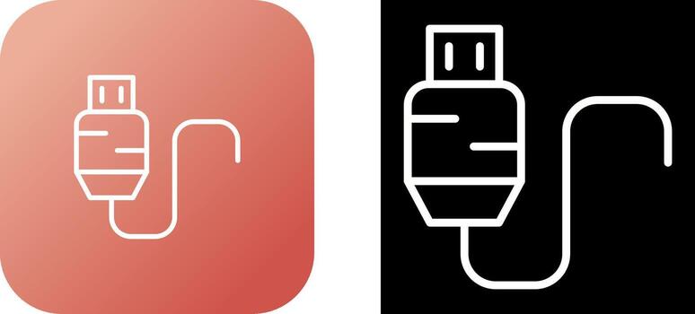 Usb Cable Vector Icon