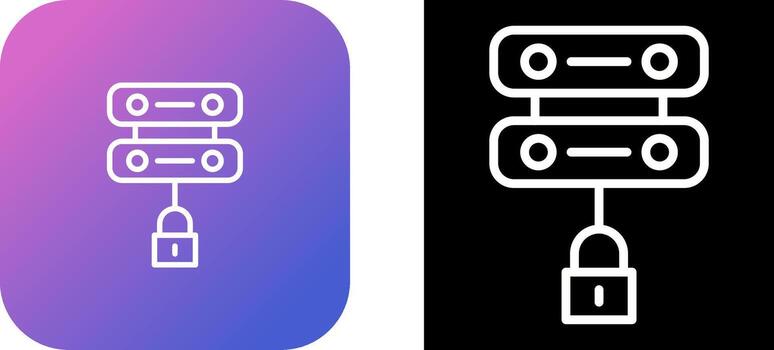 servidor seguridad vector icono