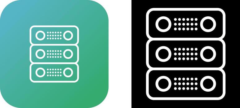 dedicado servidor vector icono