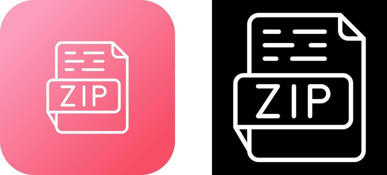 ZIP Vector Icon