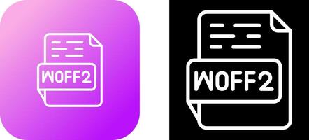 WOFF2 Vector Icon