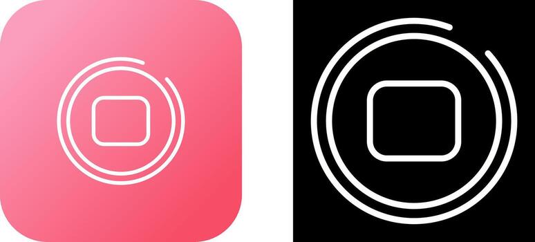 icono de vector de botón de parada