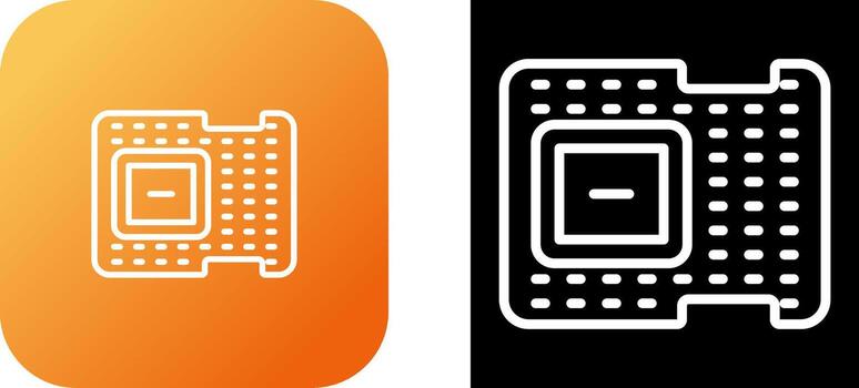 icono de vector de procesador