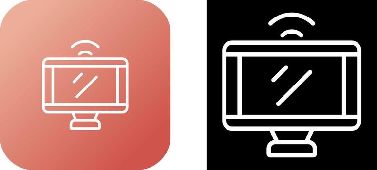 monitor de icono de vector