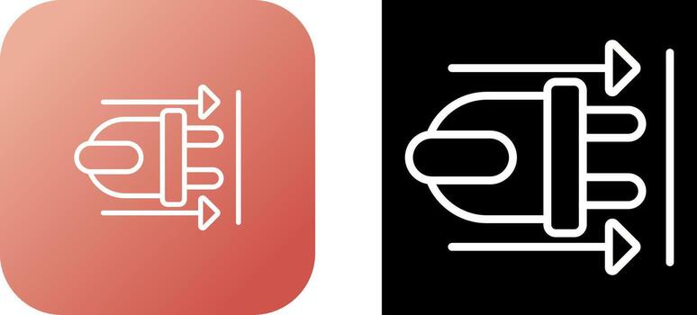 icono de vector de enchufe