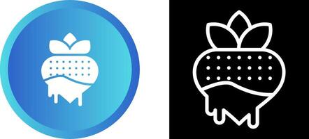 Chocolate strawberry Vector Icon