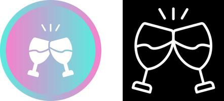 Champagne toast Vector Icon