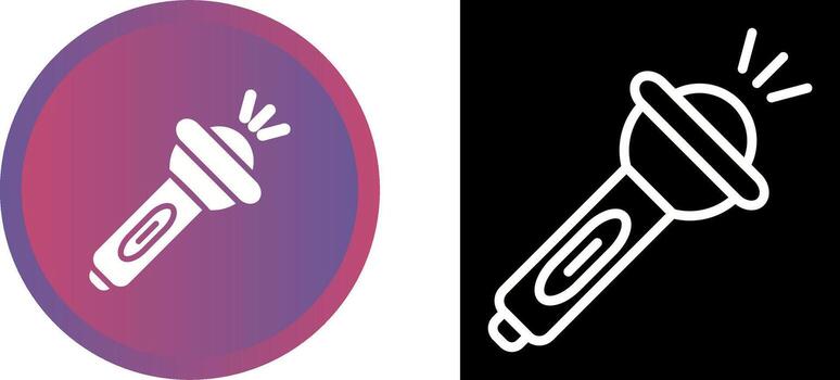 Flashlight Vector Icon
