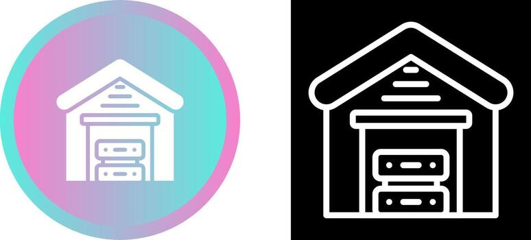 Data Warehouse Vector Icon