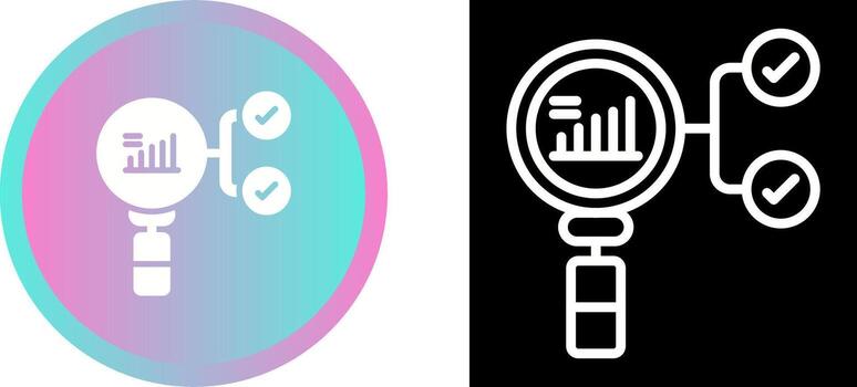 preceptivo analítica vector icono