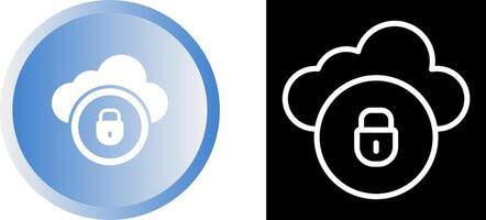 Cloud Security Vector Icon